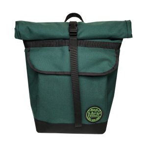 Small Basic Backpack roll top Green, Black